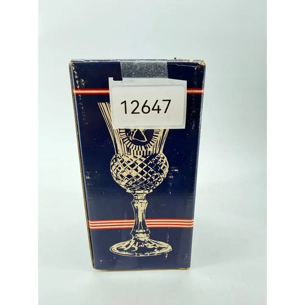 Avon Fostoria George Washington Blue Glass Goblet New Open Box 1.70 lb